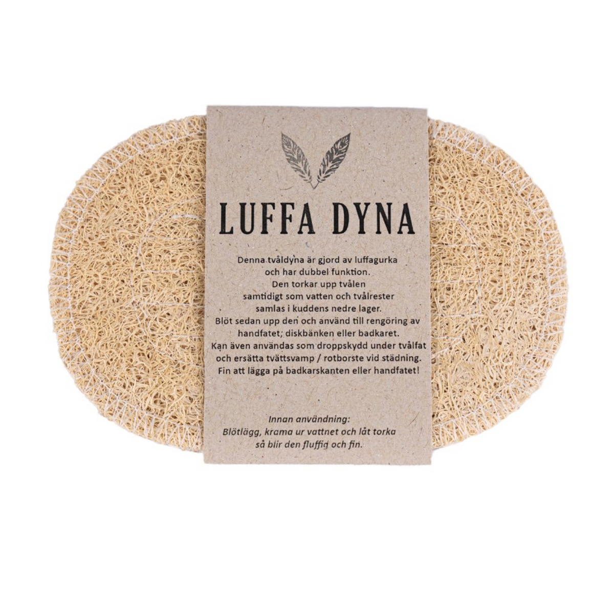 Luffa dyna – Oval tvåldyna
