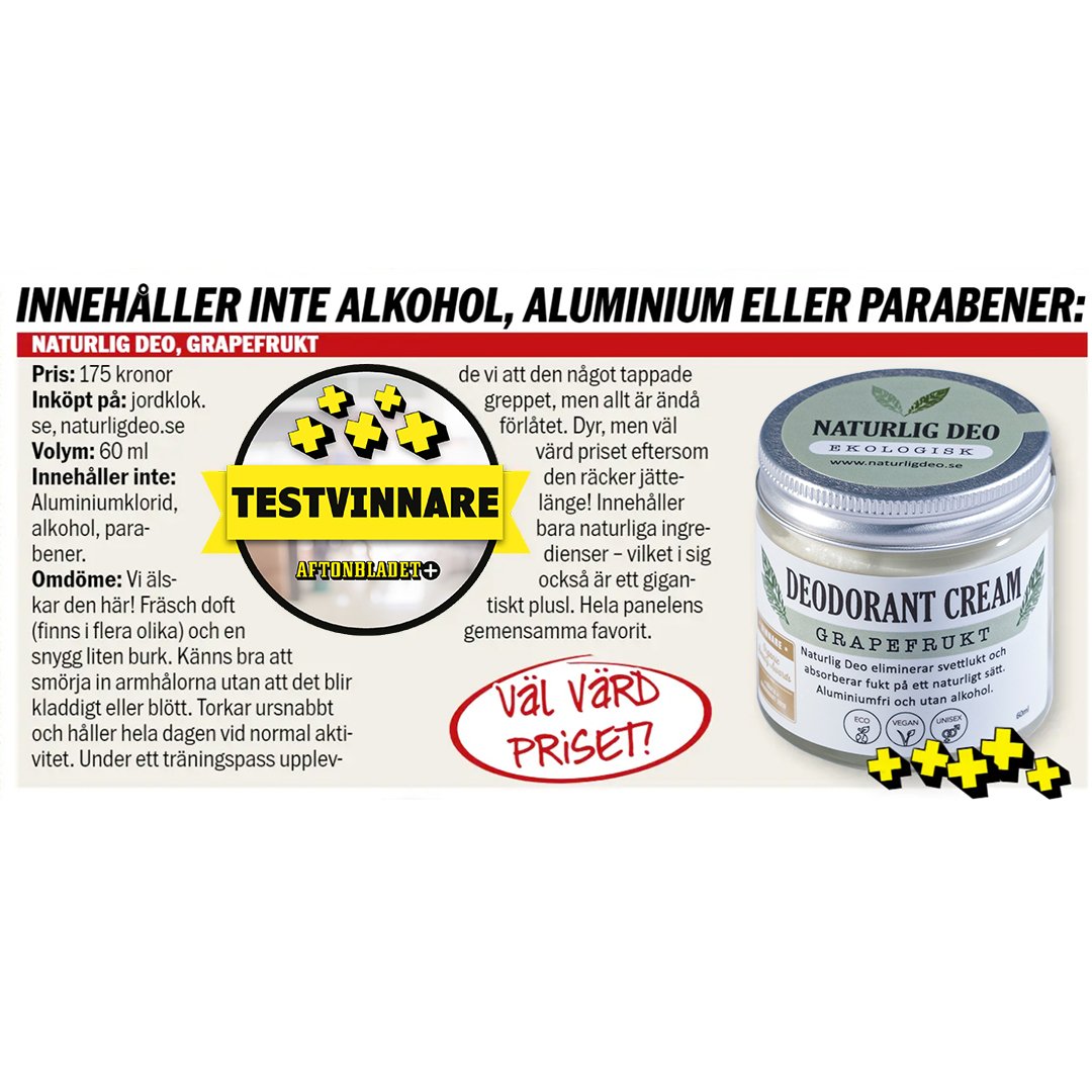 Naturlig Deo Grapefruit